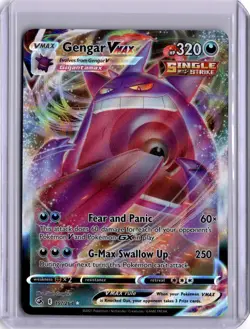 Gengar VMAX Full Art 157/264 Pokemon Card Swsh08: Fusion Strike Holo - Image 1