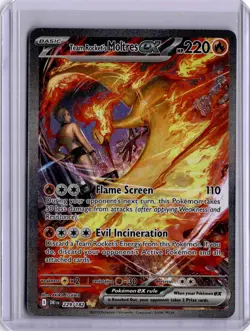 Team Rocket’s Moltres Ex SIR Destined Rivals 229/182 Pokemon Card DRI EN 2025 - Image 1