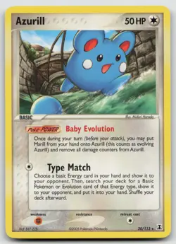Pokemon Card Azurill Rare Delta Species 20/113 - Image 1