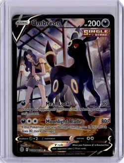 Umbreon V TG22/TG30 Brilliant Stars FA Pokemon Card Trainer Gallery NM - Image 1