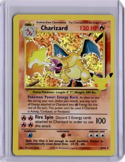 Charizard Celebrations Classic Collection 4/102 Holo Base Set Pokemon Card 2021 - Image 1