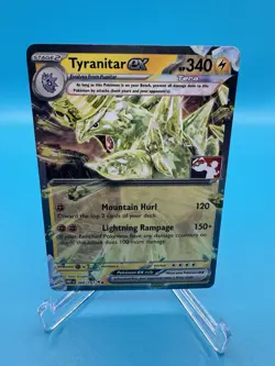 Tyranitar ex Prize Pack Series 4 Promo Pokemon Card NM Play Stamp - Image 1