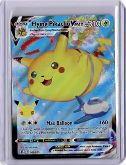 Flying Pikachu Vmax 007/025 Celebrations 25th Full Art Pokemon Card 2021 - Image 1