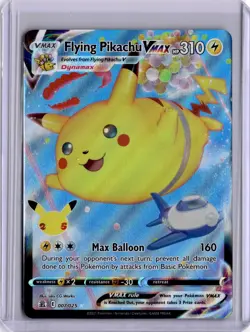 Flying Pikachu Vmax 007/025 Celebrations 25th Full Art Pokemon Card 2021 - Image 1