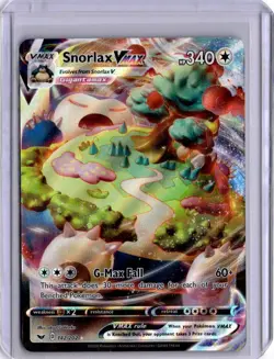 Snorlax VMAX Full Art Sword And Shield Base Set 142/202 Pokemon Card FA - Image 1