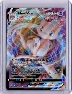Mew VMAX Fusion Strike Pokemon Card 114/264 Sword & Shield Holo - Image 1
