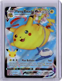 Flying Pikachu Vmax 007/025 Celebrations 25th Full Art Pokemon Card 2021 - Image 1