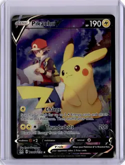 Pikachu V Lost Origin TG16/TG30 Holo Pokemon Card FA 2022 - Image 1