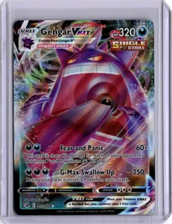 Gengar VMAX Full Art 157/264 Pokemon Card Swsh08: Fusion Strike Holo - Image 1