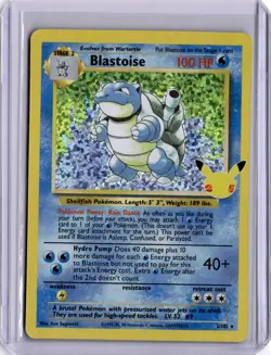 Blastoise Celebrations Classic Collection 2/102 Holo Base Set Pokemon Card 2021 - Image 1