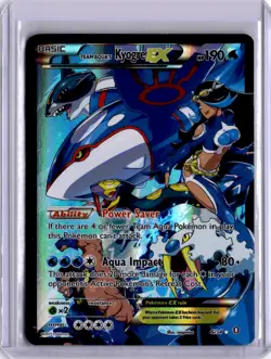 Team Aqua's Kyogre EX 6/34 Double Crisis Holo Pokemon Card 2015 Full Art - Image 1