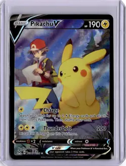 Pikachu V Lost Origin TG16/TG30 Holo Pokemon Card FA 2022 - Image 1