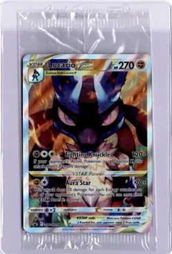 Lucario VSTAR Sealed Promo SWSH291 Pokemon Card Black Star Crown Zenith 2023 - Image 1