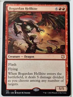 Bogardan Hellkite - Commander: Adventures - Magic the Gathering MTG Nice! - Image 1
