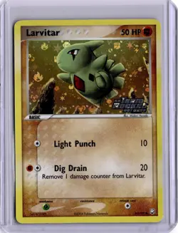Larvitar Reverse Holo Stamped Team Rocket Returns 63/109 Pokemon Card - Image 1