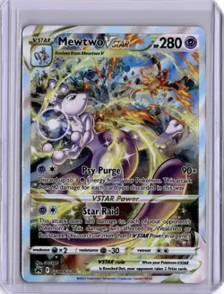 Mewtwo VStar GG44/GG70 Crown Zenith Alternate Art Pokemon Card FA 2023 - Image 1