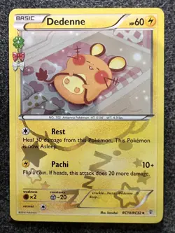 Dedenne RC10/RC32 Uncommon Holo Pokemon Card NM - Image 1