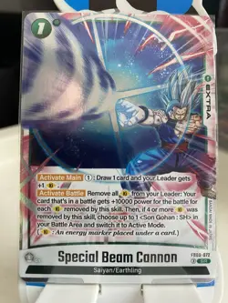 Bandai Special Beam Cannon SR Extra Dragon Ball Card Game FB09-072 Fusion World - Image 1