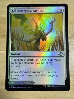 Razorgrass Ambush #238 (Foil) (NM) Modern Horizons 3 MH3 Magic MTG - Image 1