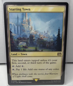 MTG Final Fantasy (FIN) Starting Town #0289 NM Rare Land - Image 1