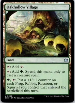 Oakhollow Village 258 Uncommon Bloomburrow Magic: The Gathering Lightly Played - Image 1