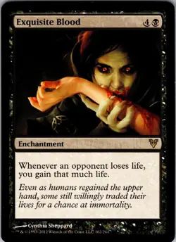 Exquisite Blood Avacyn Restored Rare LP Magic: The Gathering 102 Normal - Image 1