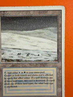 **Tundra** MTG Magic LP/MP - Revised (1994) - Reserved List - Dual Land - Image 3