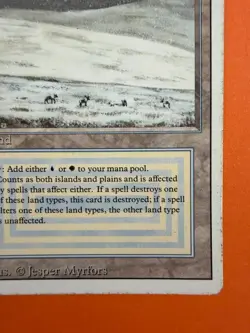 **Tundra** MTG Magic LP/MP - Revised (1994) - Reserved List - Dual Land - Image 4