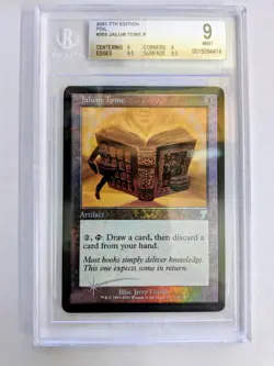 MTG SEVENTH EDITION FOIL RARE Jalum Tome BGS GRADE 9 - Image 1