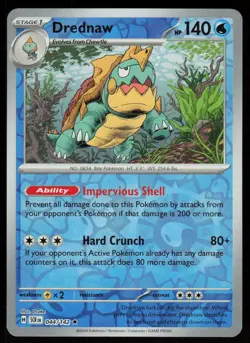 Drednaw 44/142 Rare Stellar Crown Pokemon Reverse Holo Near Mint - Image 1