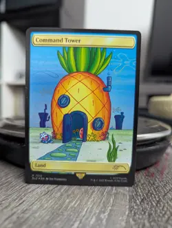 FOIL Command Tower Spongebob Squarepants MTG - Image 1