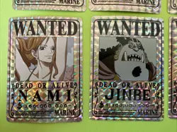 One Piece MARINE WANTED POSTER Sticker Set Of 6 ZORO, USOPP, NAMI, ROBIN, SANJI - Image 4