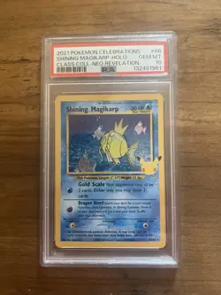 PSA 10 Shining Magikarp 66/64 Celebrations Classic Collection Pokemon 25th Slab - Image 1