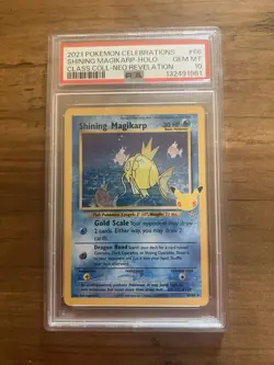 PSA 10 Shining Magikarp 66/64 Celebrations Classic Collection Pokemon 25th Slab - Image 2