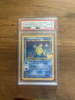 PSA 10 Shining Magikarp 66/64 Celebrations Classic Collection Pokemon 25th Slab - Image 3