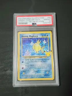 PSA 10 Shining Magikarp 66/64 Celebrations Classic Collection 2021 Pokemon Card - Image 1