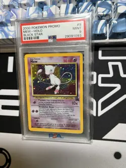 Pokemon Mew TCG 2000 Black Star Promo HOLO PSA 9 Mint! - Image 1