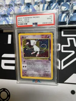 Pokemon Mew TCG 2000 Black Star Promo HOLO PSA 9 Mint! - Image 3
