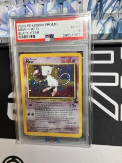 Pokemon Mew TCG 2000 Black Star Promo HOLO PSA 9 Mint! - Image 4
