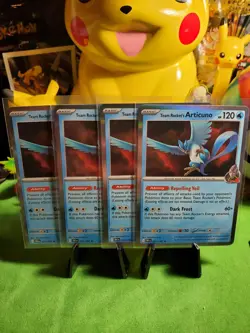 Pokemon TCG New Destined Rivals Set Holo Team Rockets Articuno 51/182 Lot of 4 - Image 1