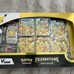 Pokemon TCG Celebrations Special Collection Pikachu V Union Box Factory Sealed - Image 3