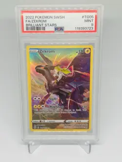 Zekrom TG05 - Brilliant Stars | EN | PSA 9 Mint | Pokemon TCG - Image 1