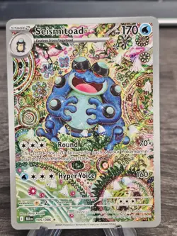 Pokemon TCG Black Bolt Seismitoad 105/086 Illustration Rare English - Image 2
