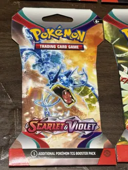 4x Pokemon Scarlet and Violet Booster Packs Complete Art Set 2023 820650853258 - Image 2