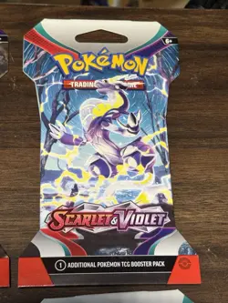 4x Pokemon Scarlet and Violet Booster Packs Complete Art Set 2023 820650853258 - Image 4