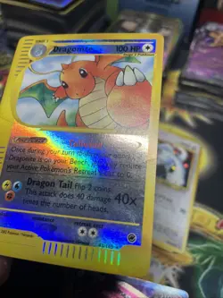 Pokemon Dragonite 43/165 WotC Expedition Reverse Holo Rare HP - Image 4