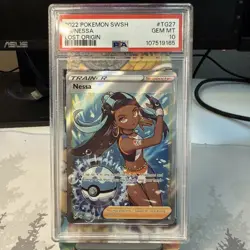 PSA 10 Nessa TG27/TG30 Pokemon Trainer Gallery Lost Origin Gem Mint Full Art - Image 1