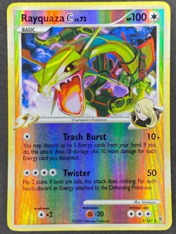 Pokemon Rayquaza C Reverse Holo 8/147 SV Supreme Victors LP - Image 1