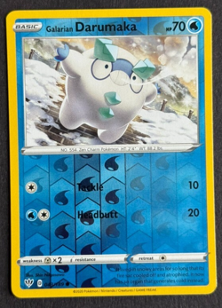 Galarian Darumaka 43/189 Darkness Ablaze Reverse Holo Common Pokemon TCG - Image 1