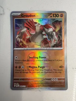 Pokemon TCG - Prismatic Evolutions - Groudon Master Ball Pattern (049/131) - NM - Image 1